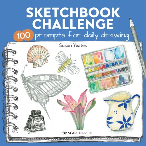 Sketchbook Challenge: 100 Prompts for Everyday Drawing - Paperback