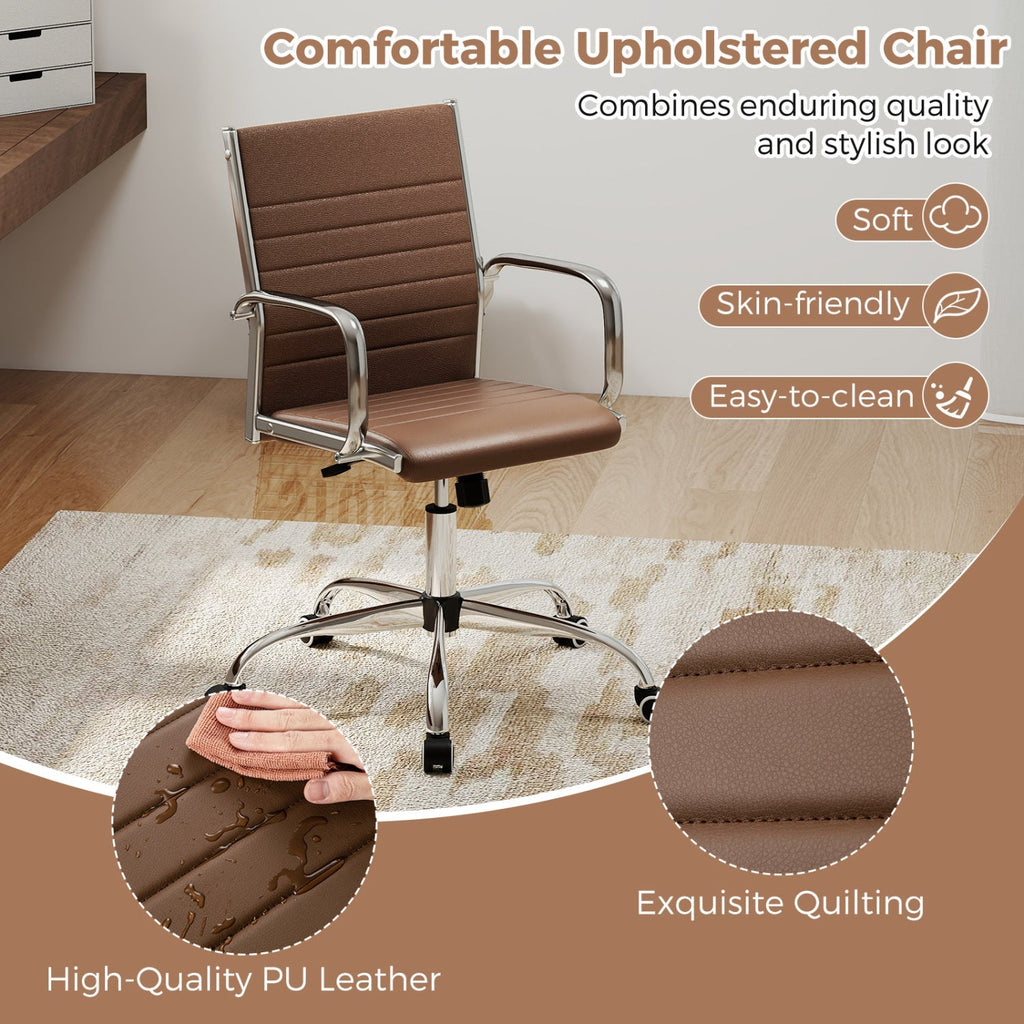 Height Adjustable Office Chair with Rocking Backrest