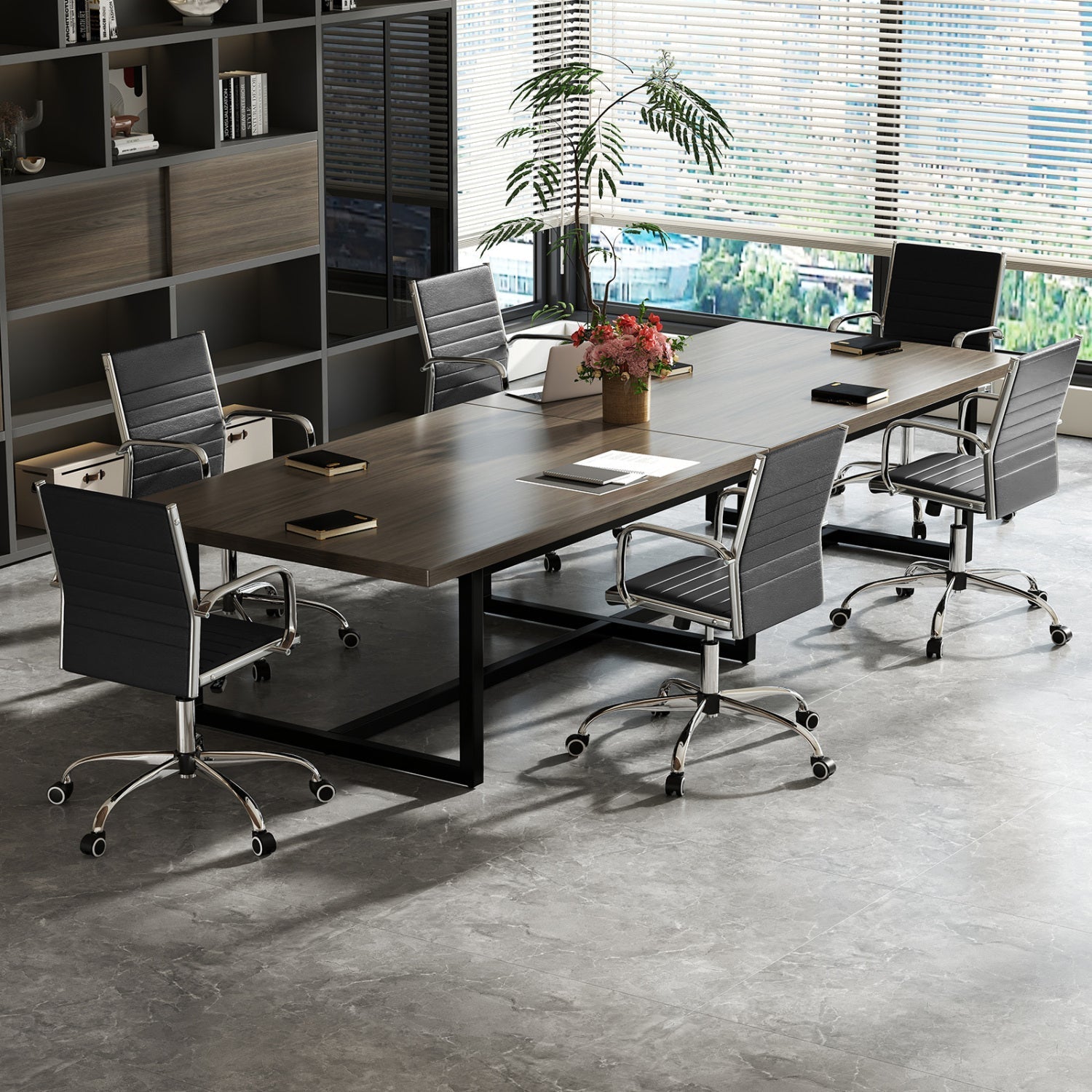 Height Adjustable Office Chair with Rocking Backrest