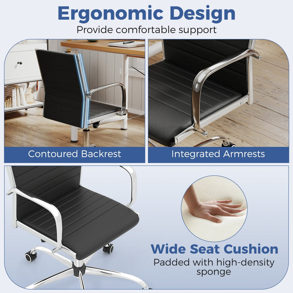 Height Adjustable Office Chair with Rocking Backrest