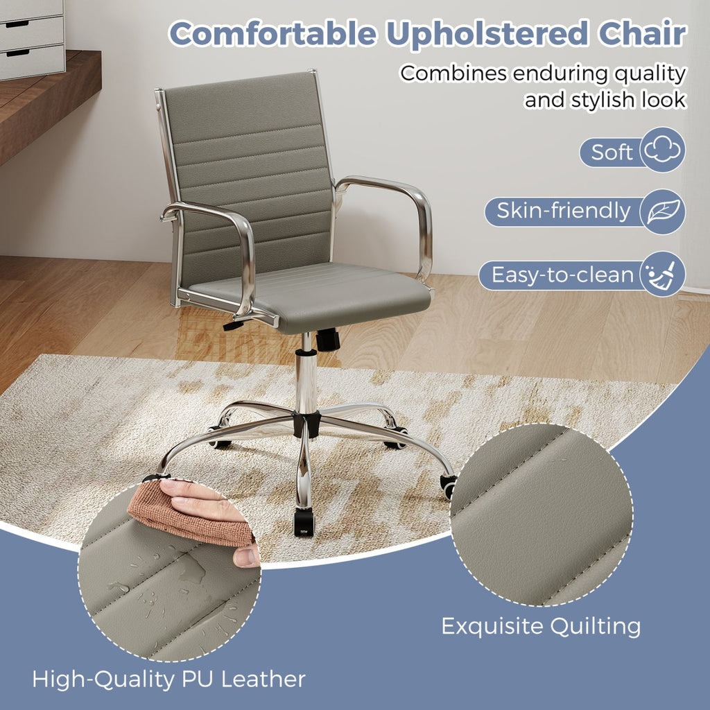 Height Adjustable Office Chair with Rocking Backrest