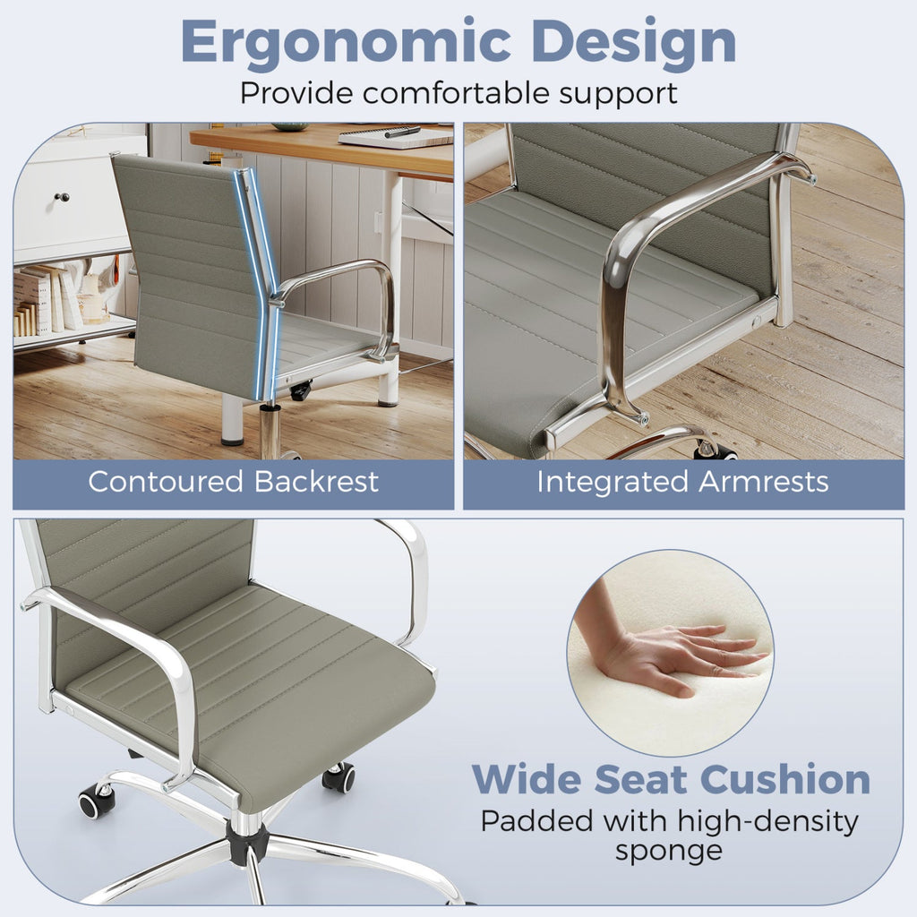 Height Adjustable Office Chair with Rocking Backrest