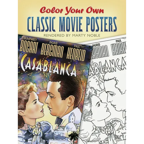Color Your Own Classic Movie Posters - Paperback