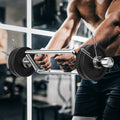 700 LBS Olympic Triceps Bar with Knurled Handles for Squats Deadlifts Shrugs