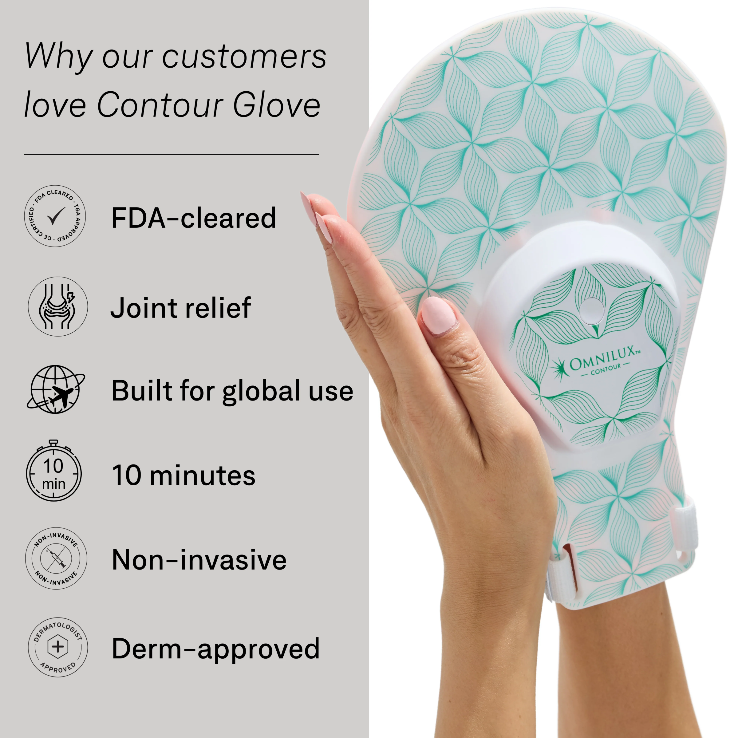 Omnilux Men + Neck & Décolleté + Contour Glove