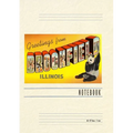 Vintage Lined Notebook Greetings from Brookfield, Illinois - Paperback