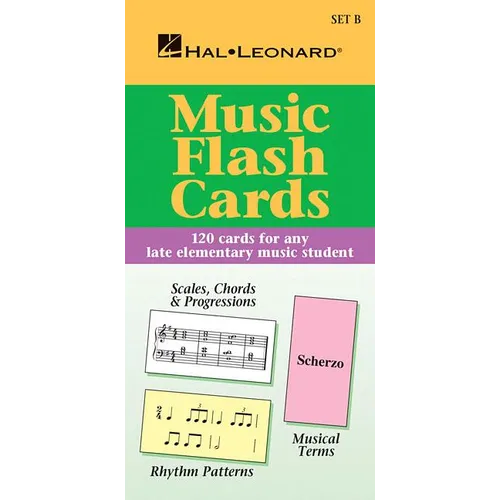 Music Flash Cards - Set B: Hal Leonard Student Piano Library - Paperback