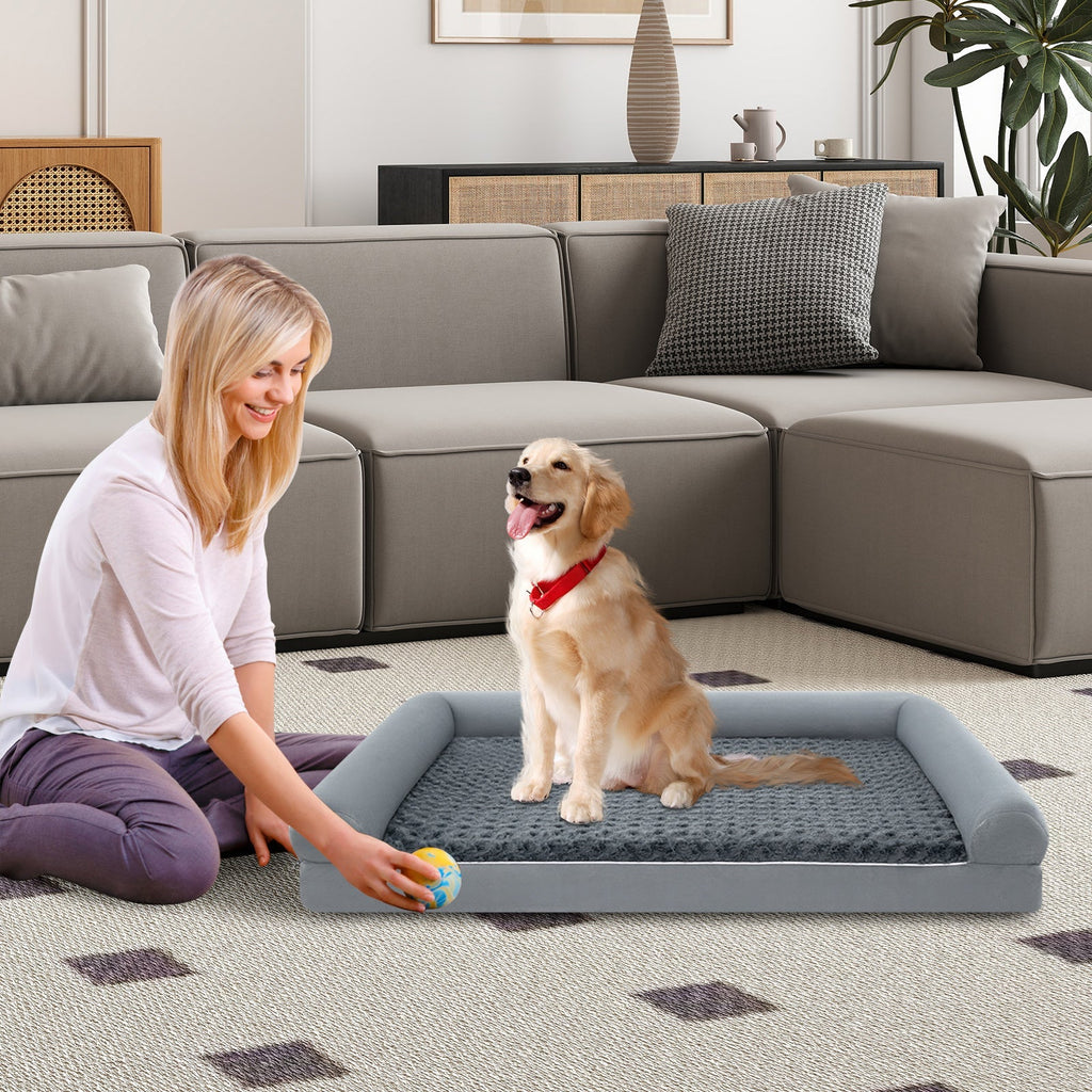 Orthopedic Foam Dog Bed Large Dog Sofa Couch with Removable Cover