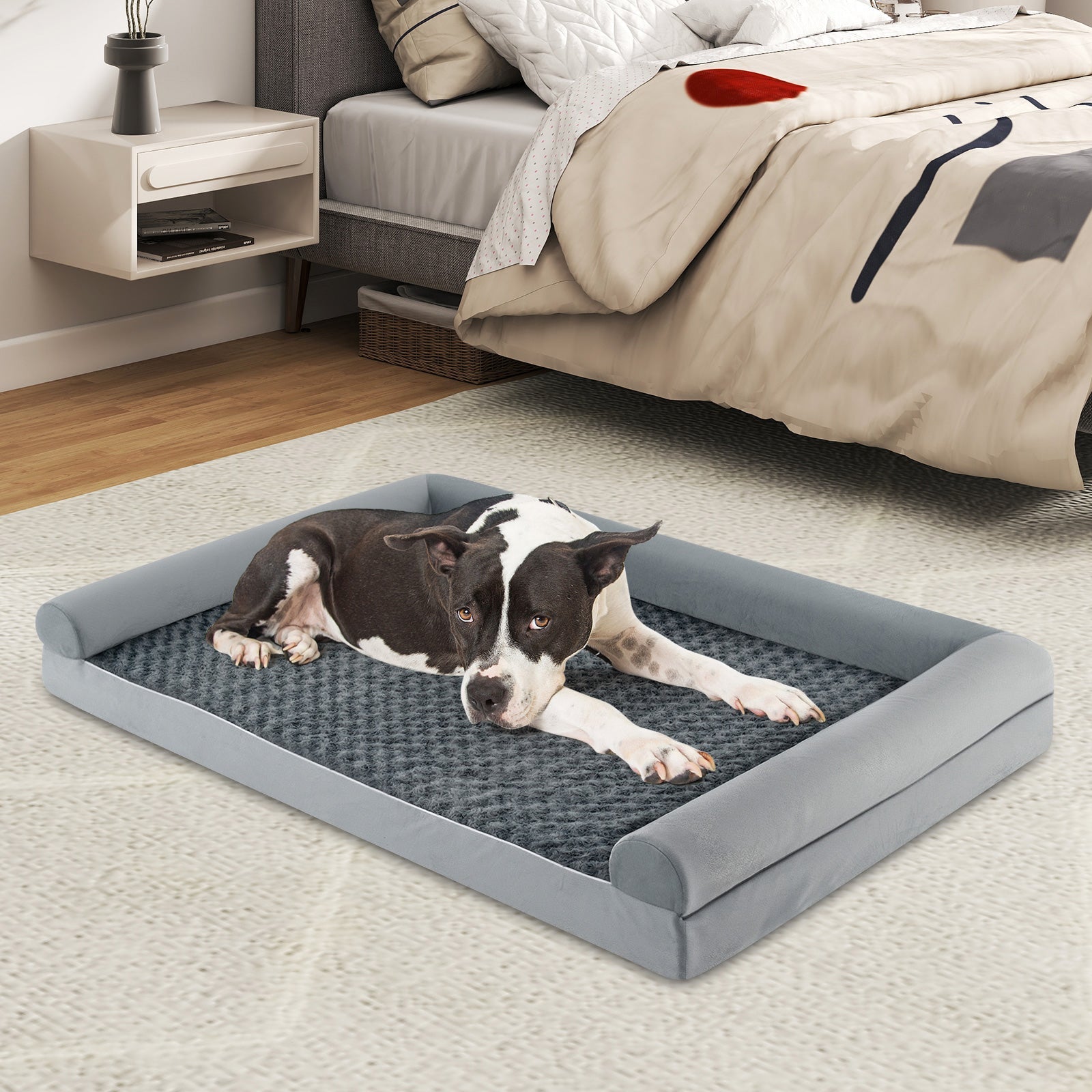 Orthopedic Foam Dog Bed Large Dog Sofa Couch with Removable Cover