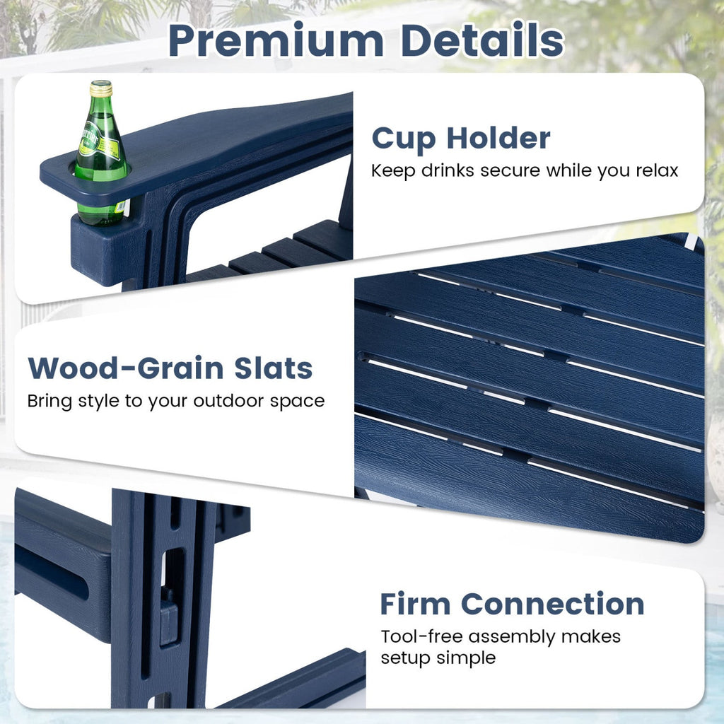 Outdoor Bar Stool 29" Height with Backrest and Armrests
