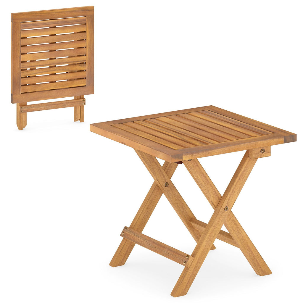 Outdoor Folding Side Table for Small Space and Garden