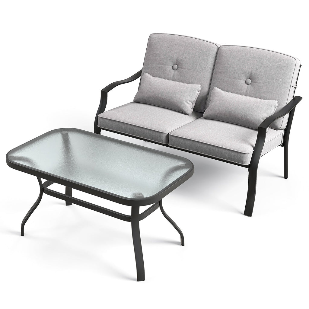 Outdoor Loveseat Chair Set with