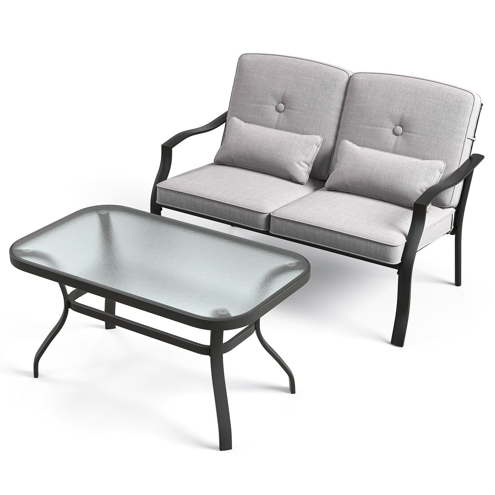 Outdoor Loveseat Chair Set with