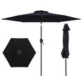 7.5 feet Outdoor Patio Heavy Duty Market Umbrella with Push Button Tilt
