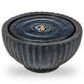 Outdoor Round Sphere Water Fountain with LED Lights and Pump