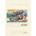 Vintage Lined Notebook Greetings from the Gulf Coast - Paperback