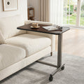 Overbed Table with Lockable Wheels and Adjustable Height
