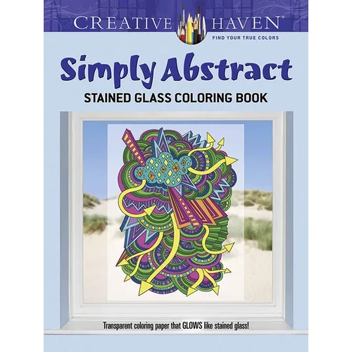 Creative Haven Simply Abstract Stained Glass Coloring Book - Paperback
