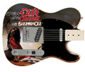 Ozzy Osbourne Autographed Fender Blizzard Of Ozz Graphics Photo Guitar BAS Witness