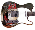 Ozzy Osbourne Autographed Blizzard Of Ozz Album Graphics Photo Guitar BAS Witness