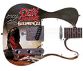 Ozzy Osbourne Autographed Blizzard Of Ozz Album Graphics Photo Guitar BAS Witness