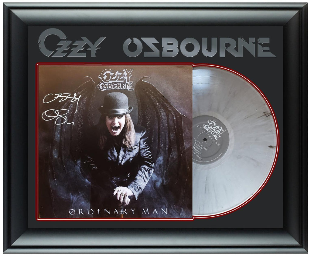 Ozzy Osbourne Signed Autographed Framed Album Lp Flat Display ACOA