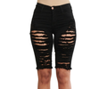 {{P1719}} Distressed Bermuda Shorts - {2 Colors Available}
