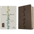 The Daily Walk Bible Nlt, Filament Enabled (Leatherlike, Stepping Stones Dark Taupe) - Imitation Leather