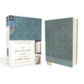 Niv, Journal the Word Bible (Perfect for Note-Taking), Large Print, Leathersoft, Teal, Red Letter, Comfort Print: Reflect, Take Notes, or Create Art N - Imitation Leather