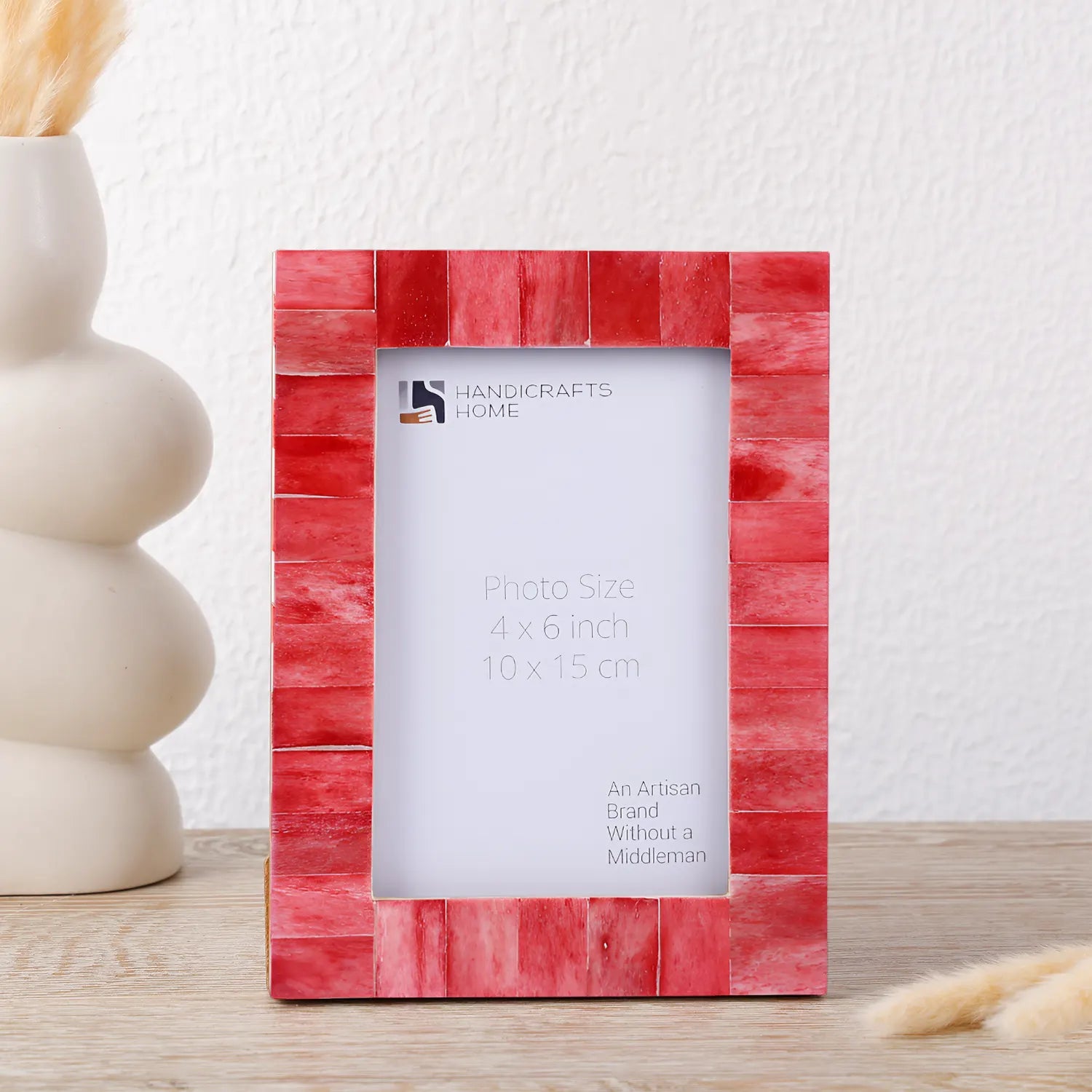 Picture Frame Classic Pattern Collection Bone Inlay 4 Colors – 4x6, 1" Border