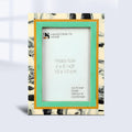 Picture Frames Abstract Ink Art Collection Resin Inlay - Green, 4x6 & 5x7