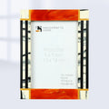 Picture Frame Abstract Ink Collection Resin Inlay Orange – 4x6 & 5x7"