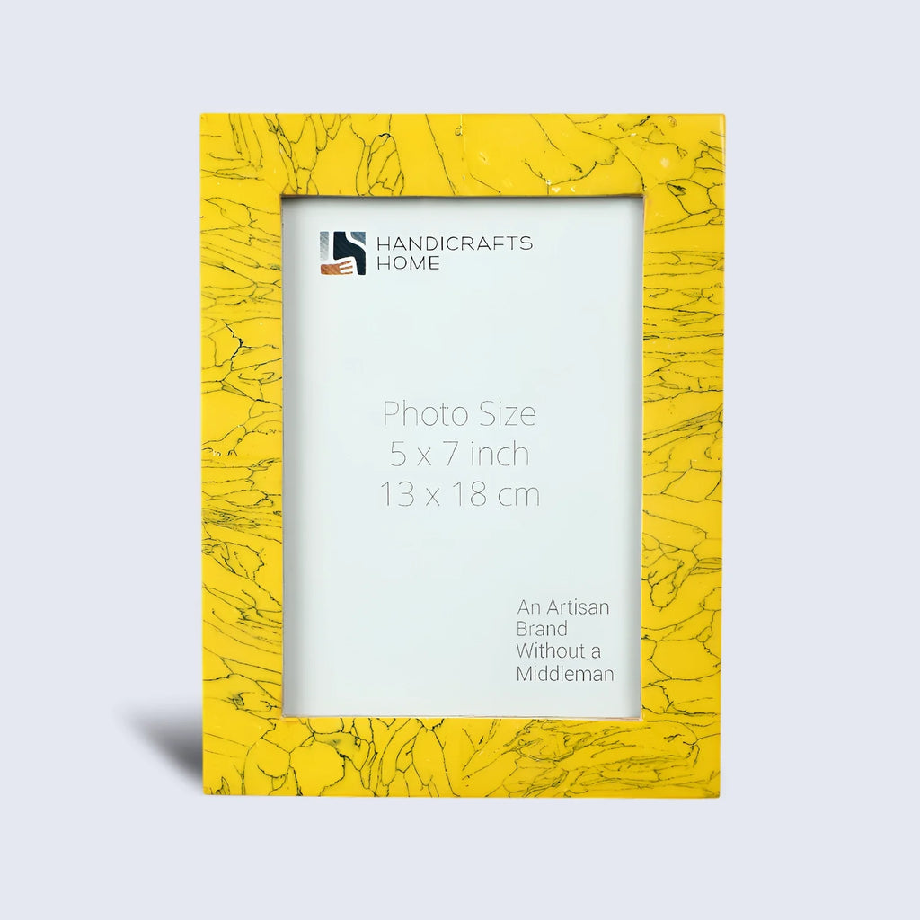 Yellow Resin Inlay Picture Frame | Sunstone Collection | 5x7