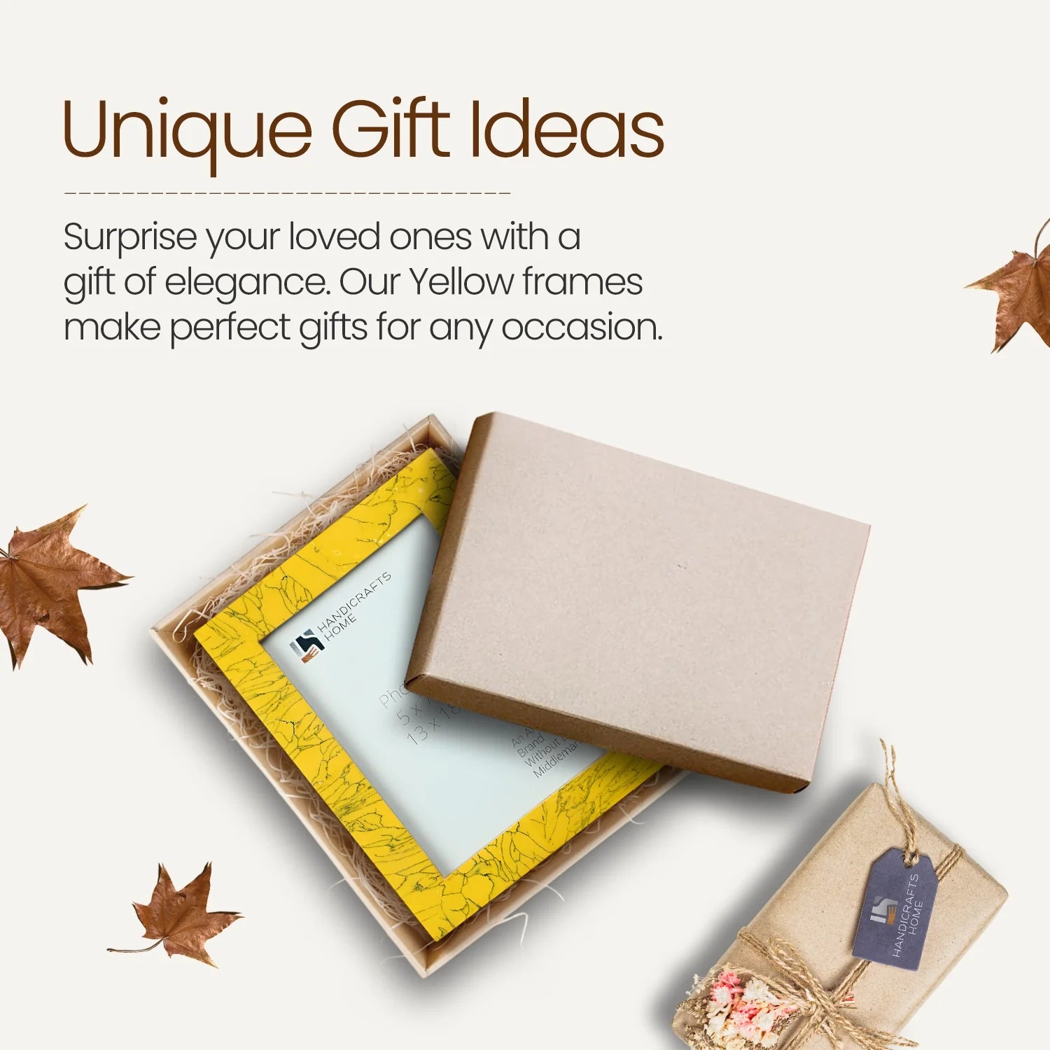 Yellow Resin Inlay Picture Frame | Sunstone Collection | 5x7