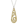 Water Ha Brass Necklace