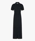 Pique Polo Dress | Black