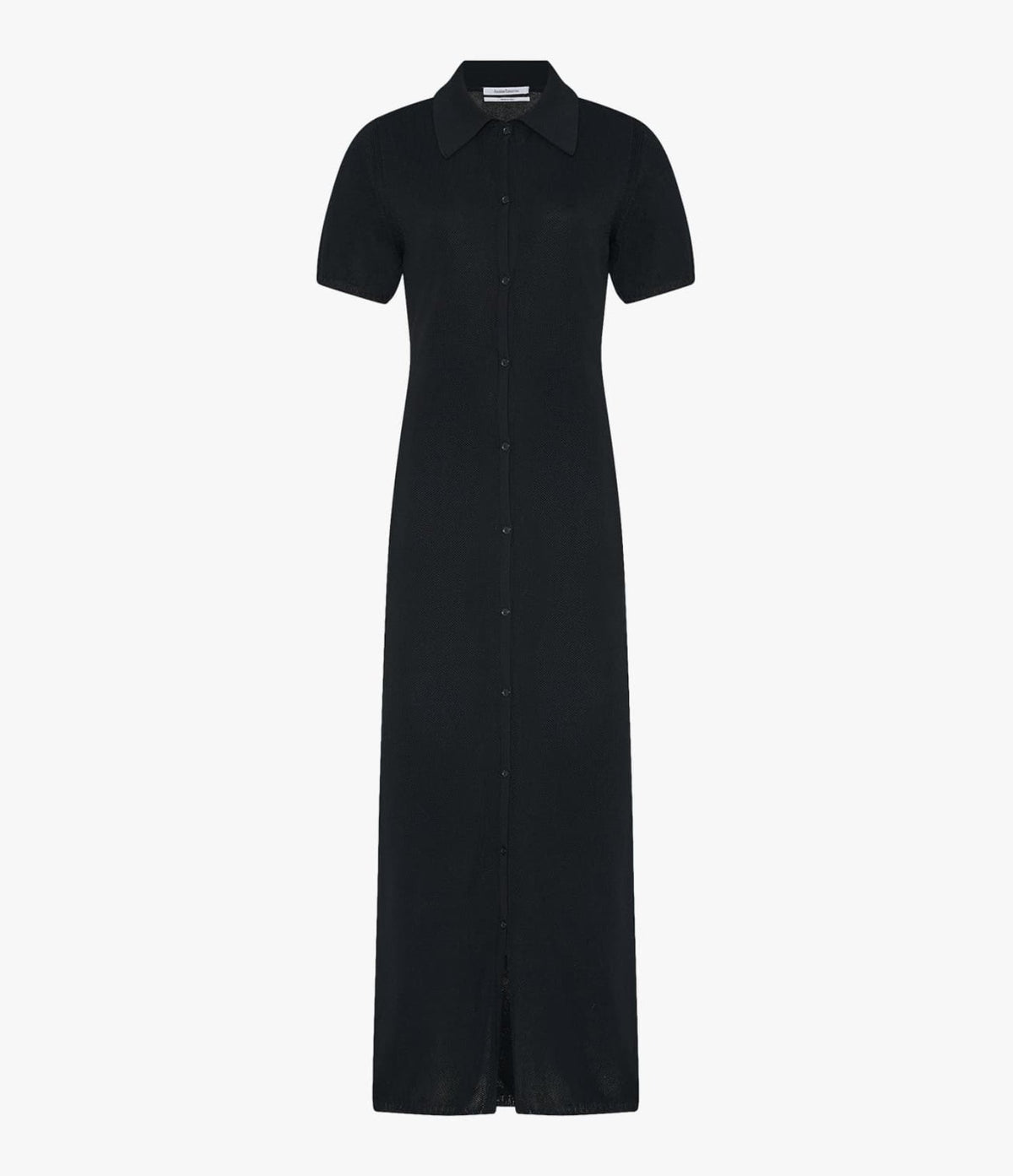 Pique Polo Dress | Black