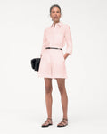 Linen Pleated Short | Quartz