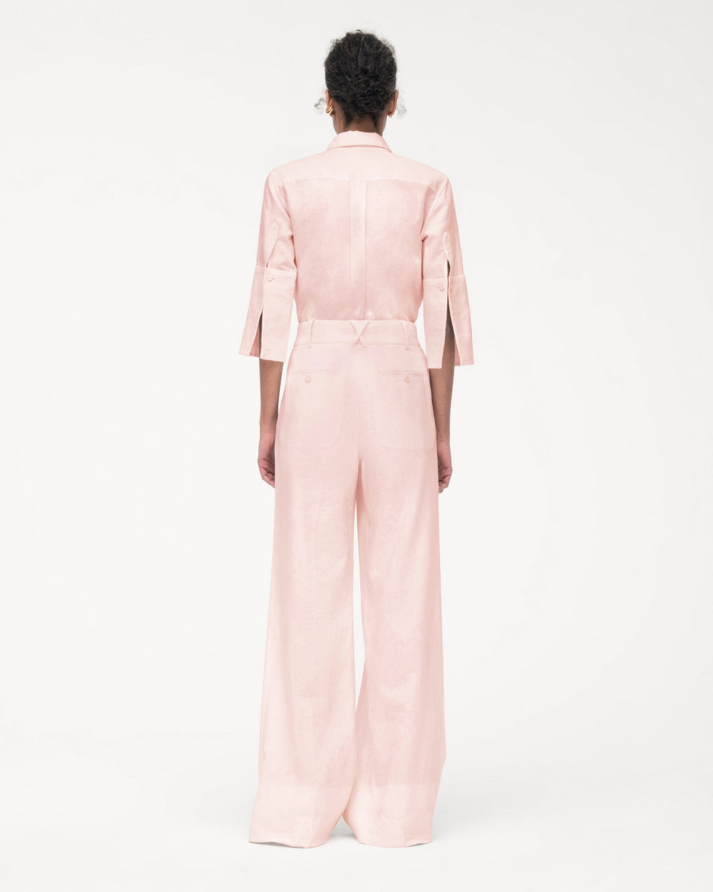 Linen Pleated Trouser | Quartz