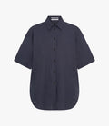 Poplin Short Sleeve Shirt | Midnight