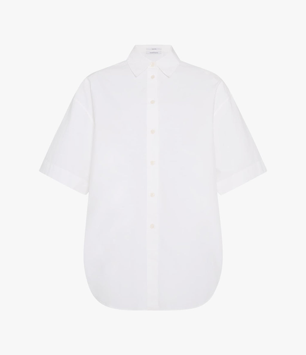 Poplin Short Sleeve Shirt | White