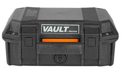 Pelican V100 Vault Small Pistol Case |  With Polyurethane Foam |  Polypropylene Construction |  Black |  12.28"x12.03"x5.16" |  3.47 lbs