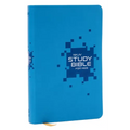 NKJV Study Bible for Kids, Blue Leathersoft: The Premier Study Bible for Children (Ages 7-12) - Imitation Leather