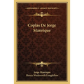 Coplas De Jorge Manrique - Paperback