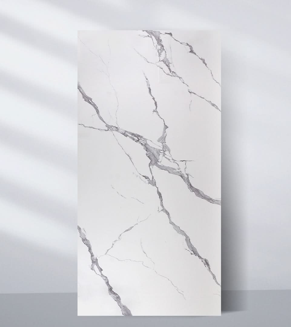 Calacatta Belga PVC Marble Sheets Wall Panel - Waterproof 4x8 ft (32 sq. ft)