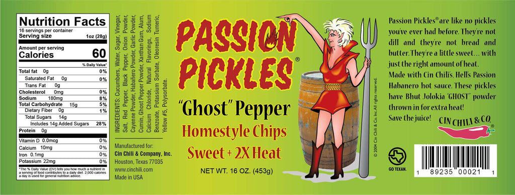 PASSION PICKLES® "GHOST" PEPPER HOMESTYLE CHIPS