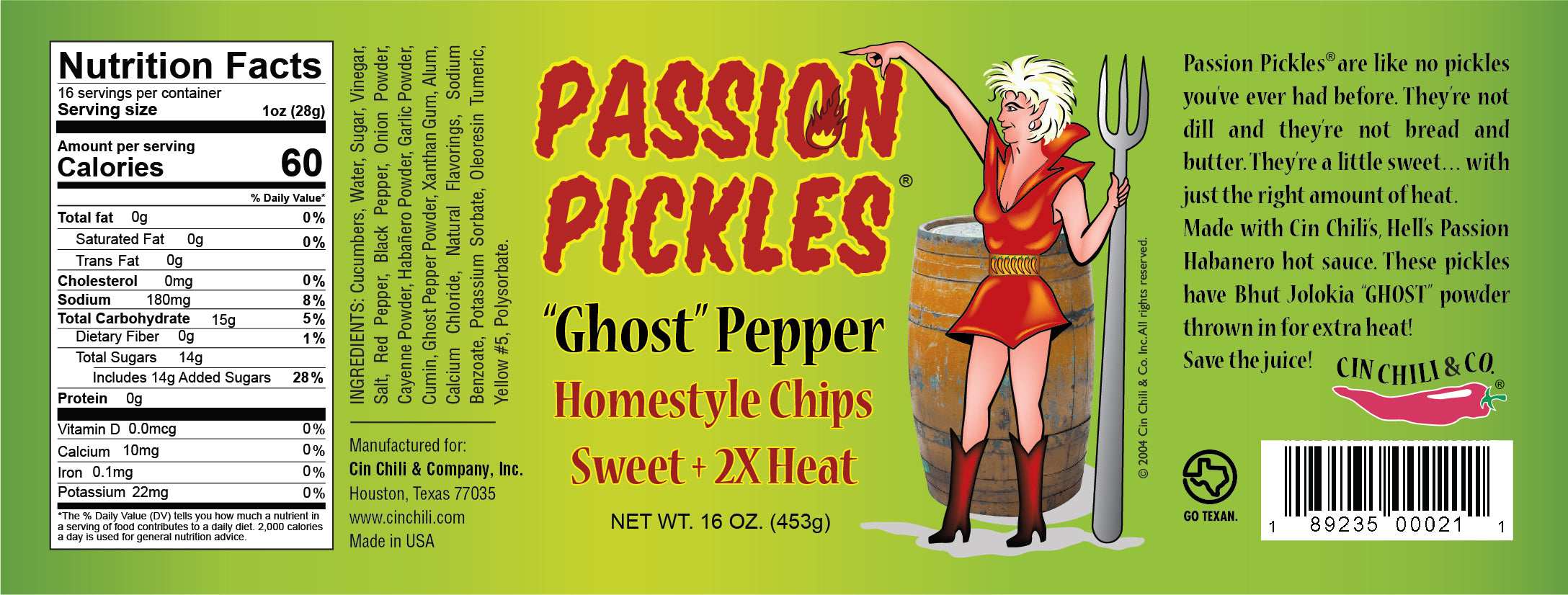 PASSION PICKLES® "GHOST" PEPPER HOMESTYLE CHIPS