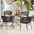 Patio Chairs Set of 4 with