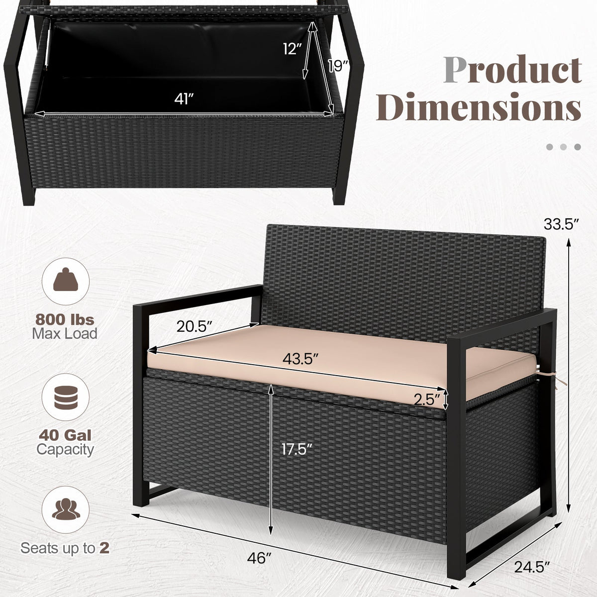 Patio Storage Bench
