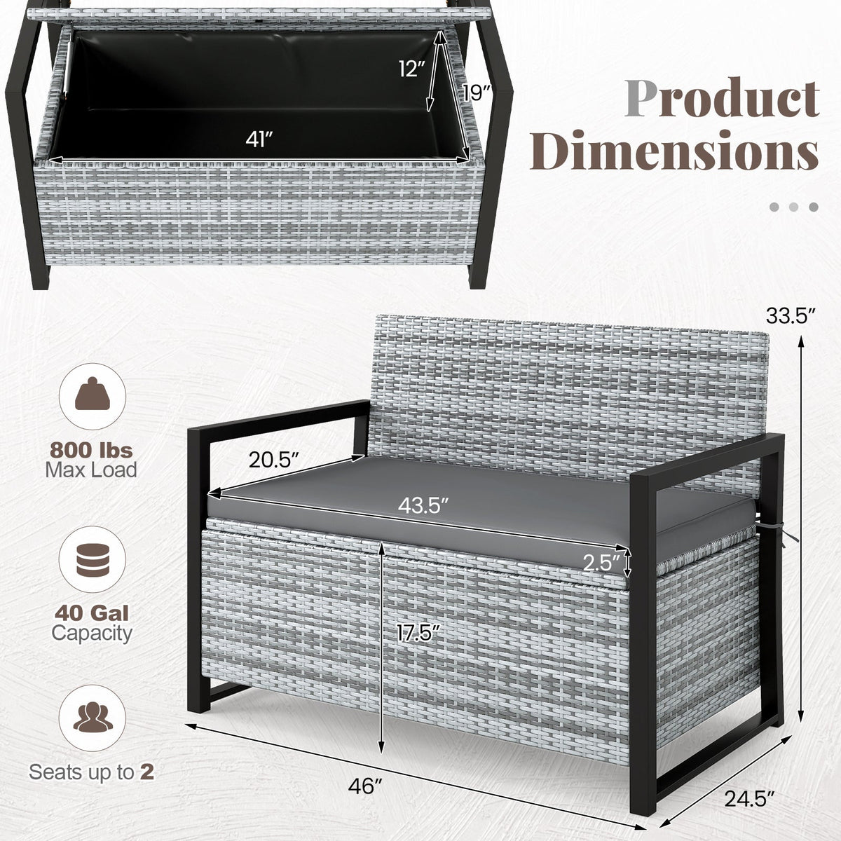 Patio Storage Bench